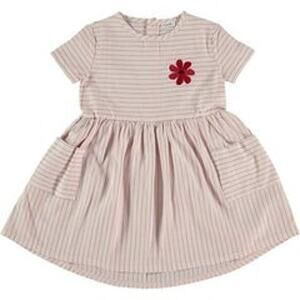 Picnik Barcelona Chloe Stripe Embroidered Flower Cotton Summer Dress NWT 10